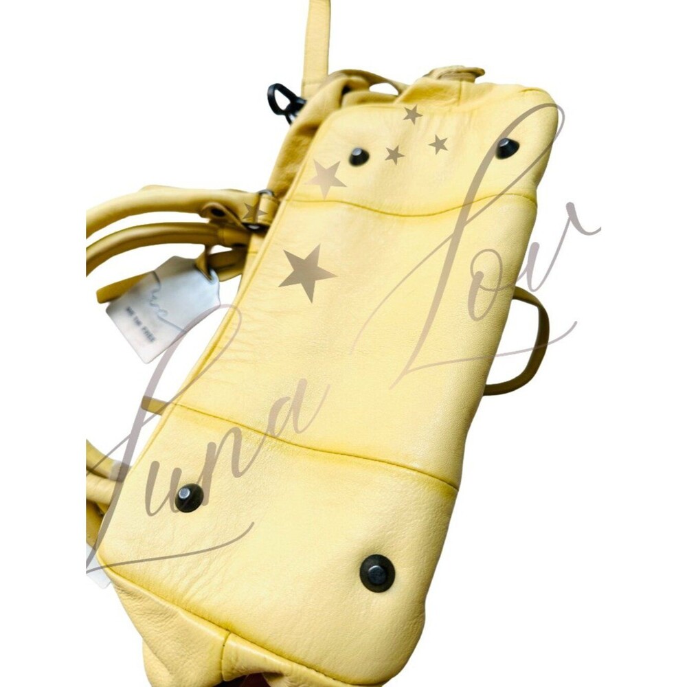 FREE PEOPLE We The Free Baby Emerson Tote Bag In 🔥Butter Yellow🔥 NWT - Picture 9 of 13